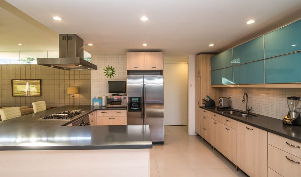 Kitchen from dining room.