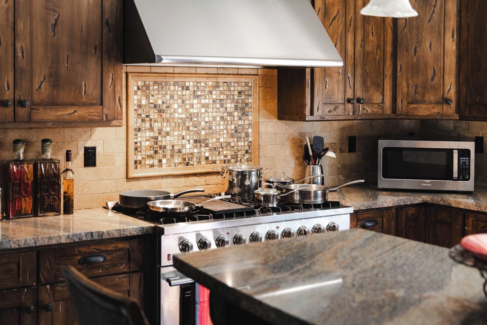 Cook with ease using premium appliances and generous prep space!