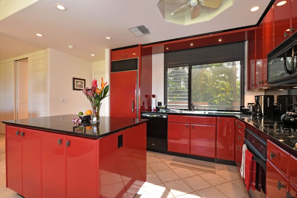 Large well lit kitchen