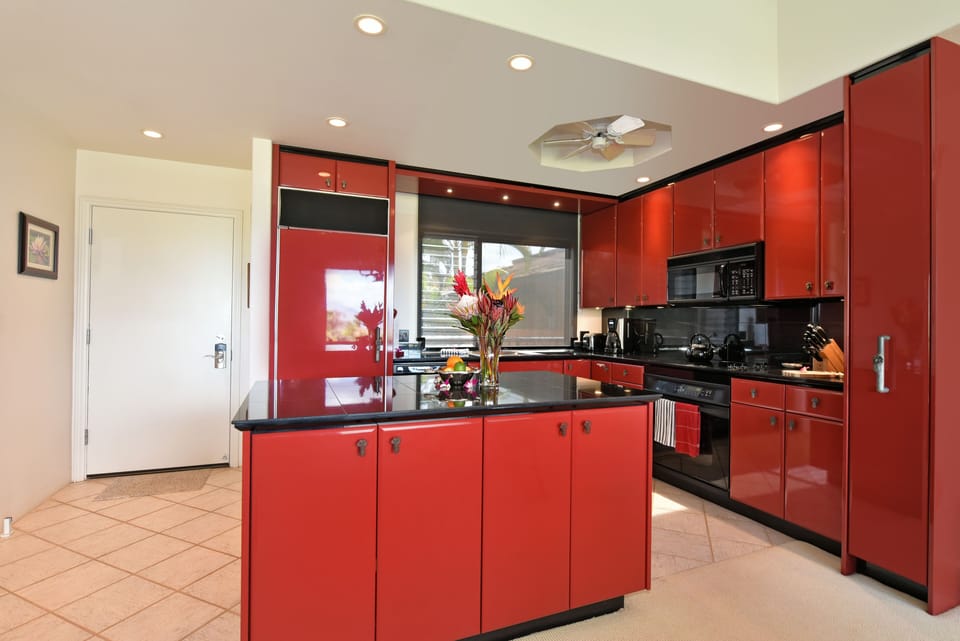 Updated, open kitchen with many amenities