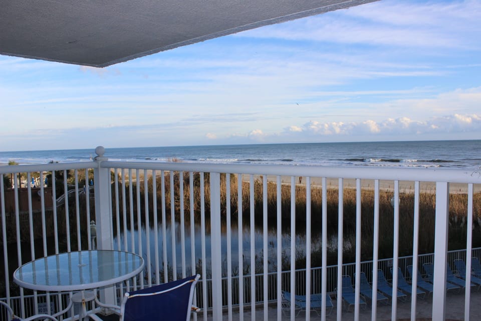 Breathtaking oceanfront views from large wrap around corner balcony!