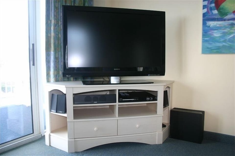 47" LCD HDTV with DVD Player in Living Room