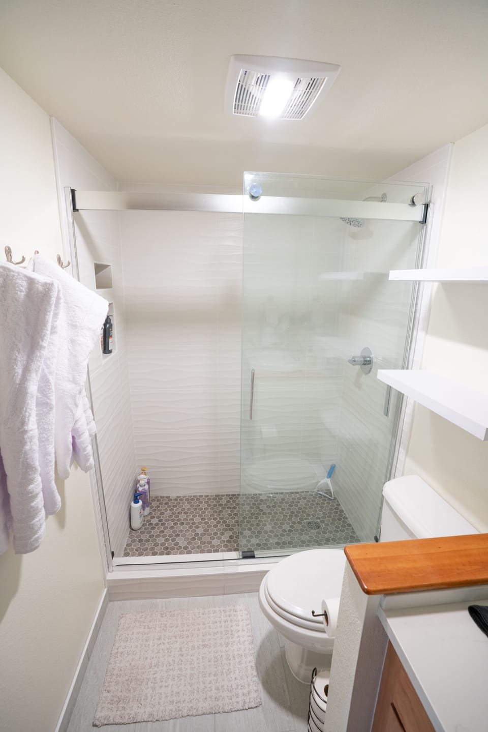 Master shower