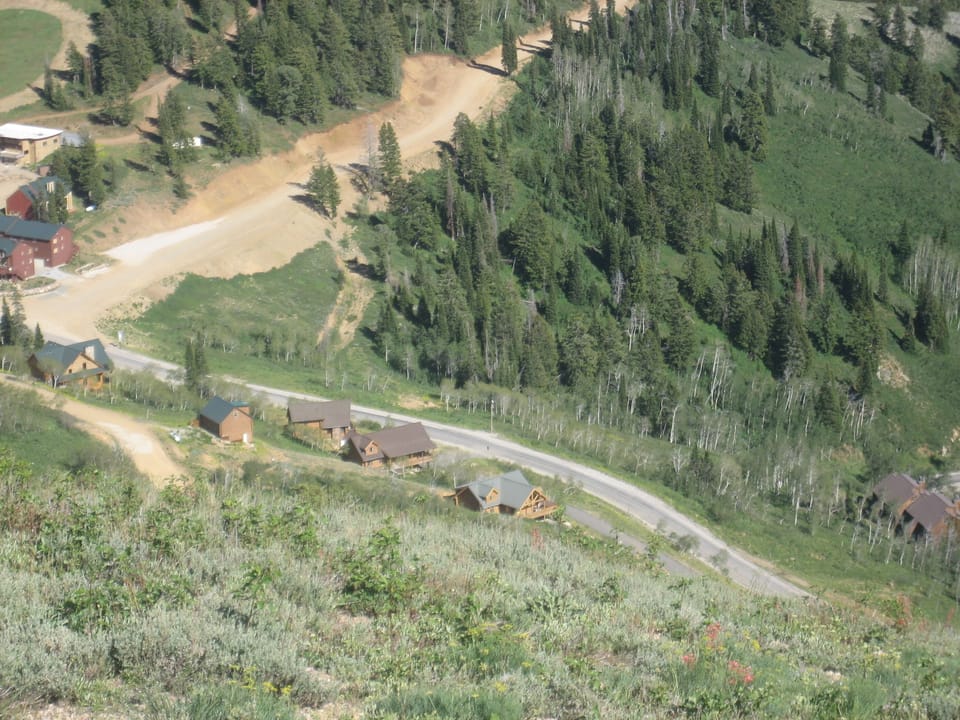 View of our home  from slow poke run