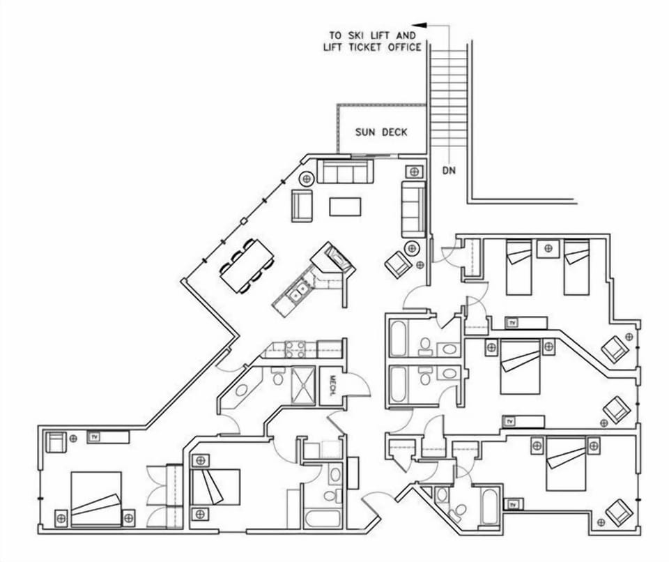 Single Level 2nd floor penthouse with nobody above