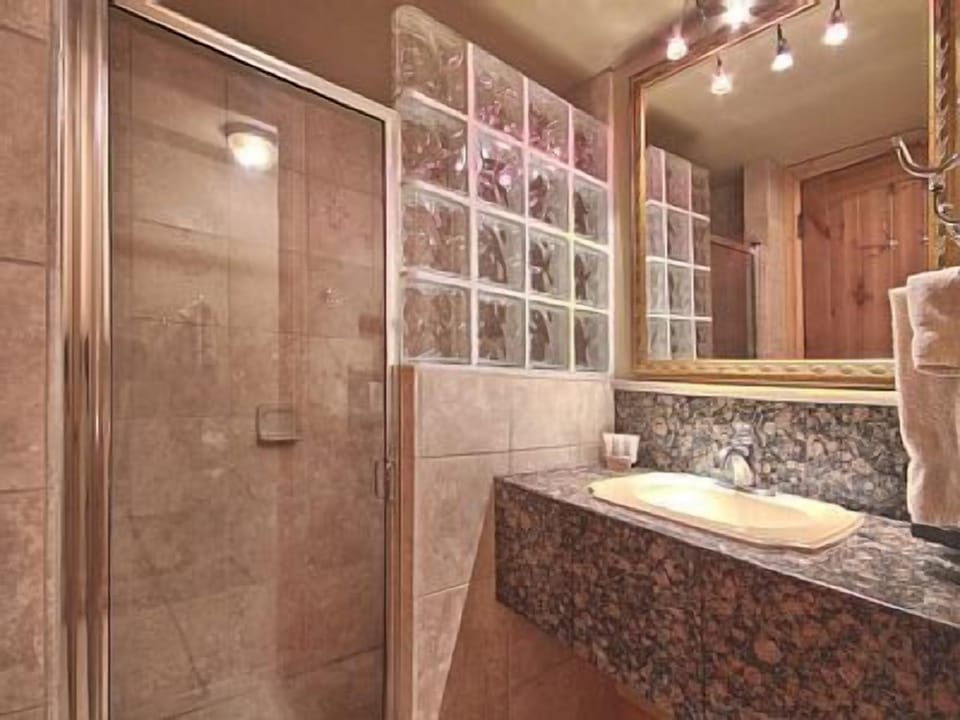 Bathroom with walk-in shower