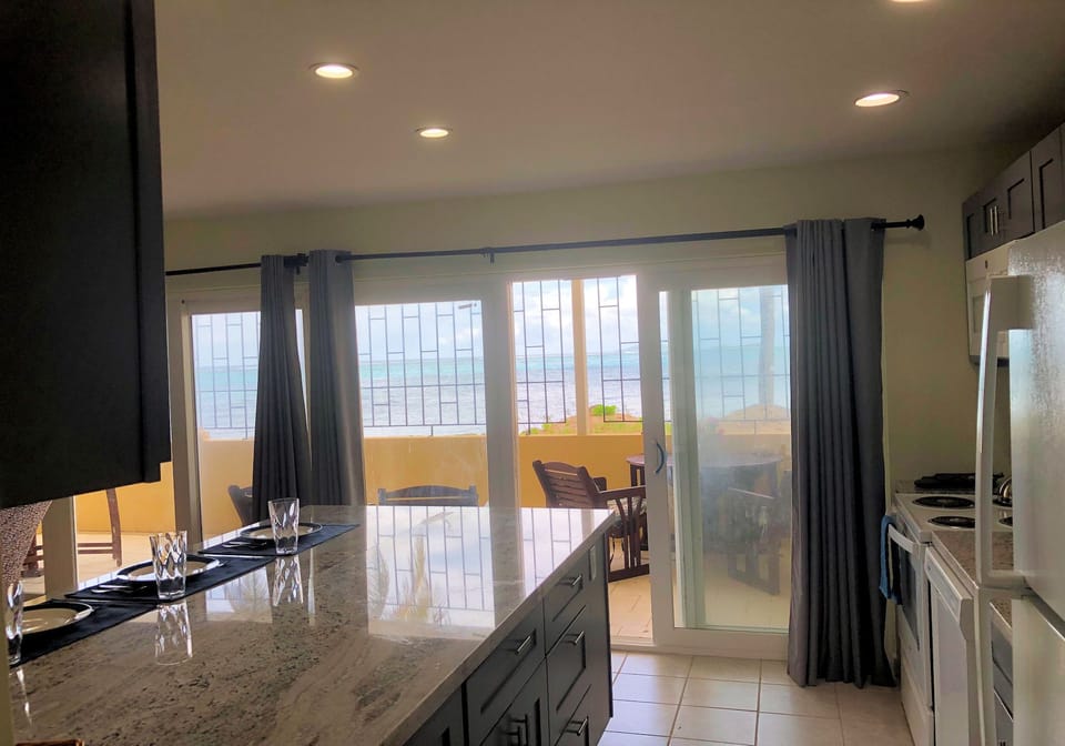 Enjoy the sea view while you cook.