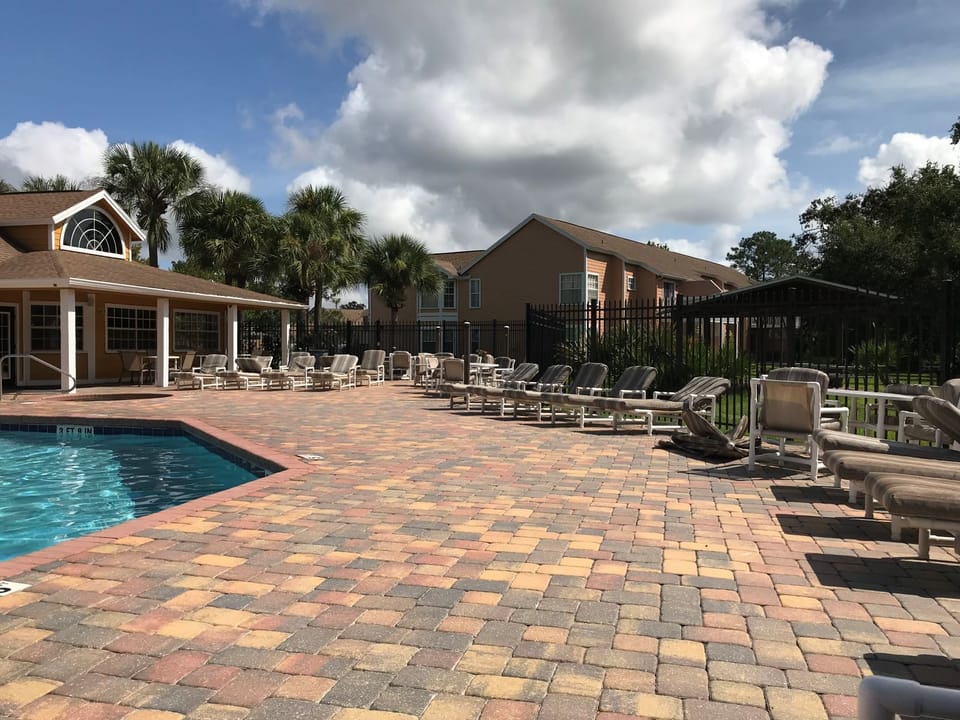 Relaxing pool area