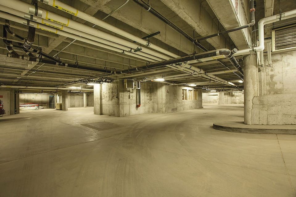 Underground heated parking