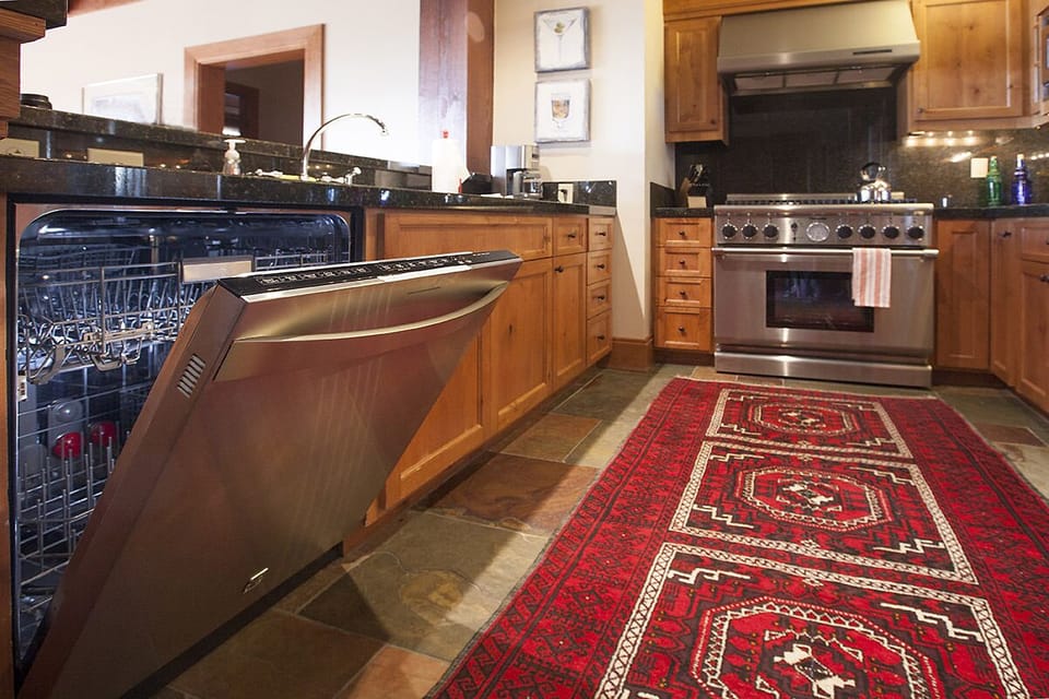 Kitchen with new dishwasher