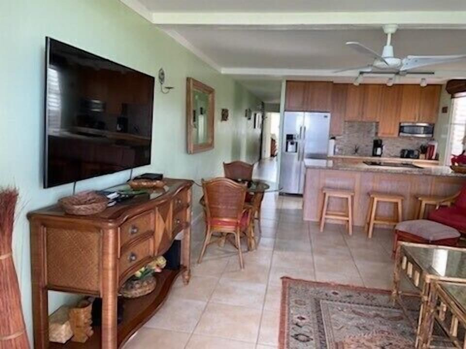 Living room and kitchen