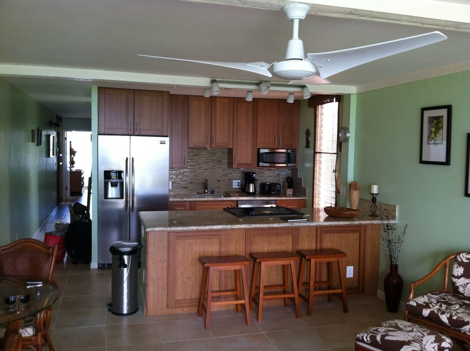 Seating at the kitchen island