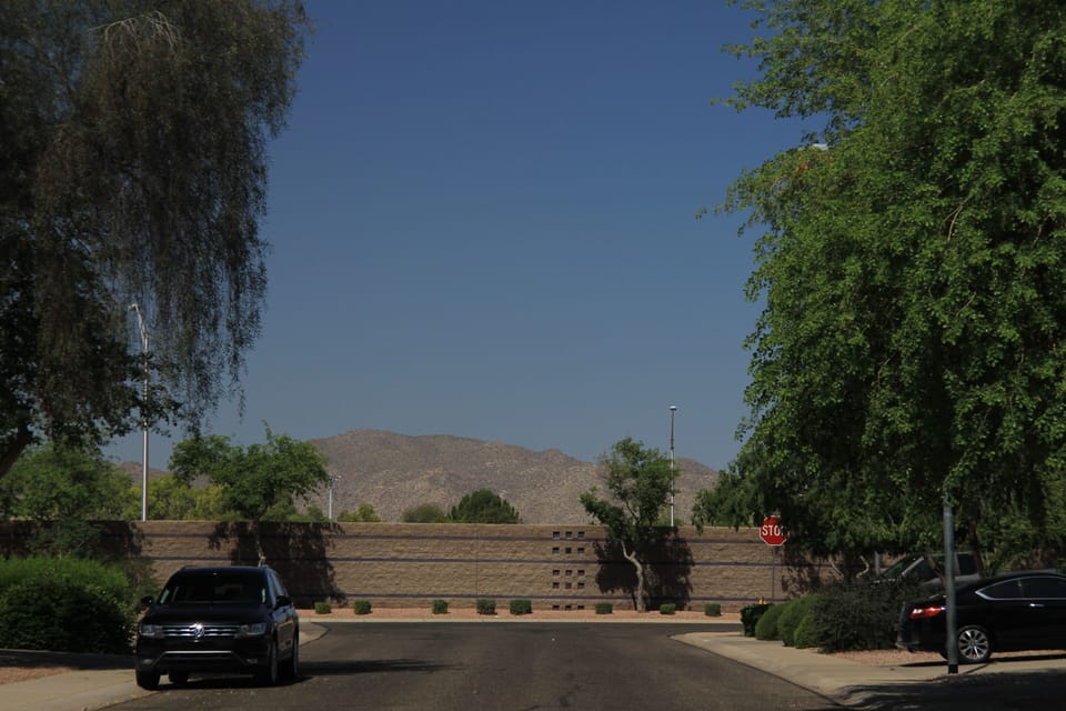 This view is at the end of our street! White Tank Mountains
