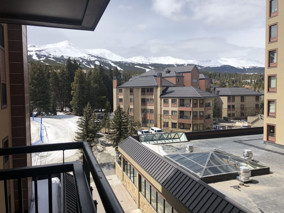 View from our balcony of Peaks 6 and 7