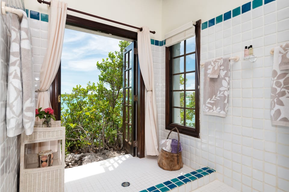 open air shower