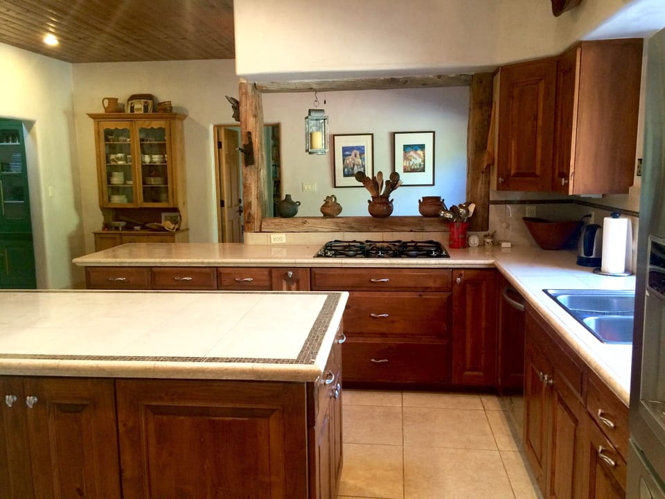 Kitchen looking toward game area
