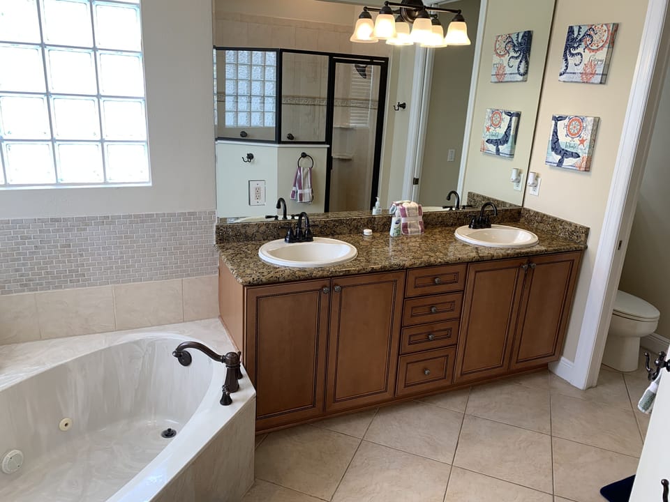 3rd Floor bathroom with soaking tub & multi-jet shower