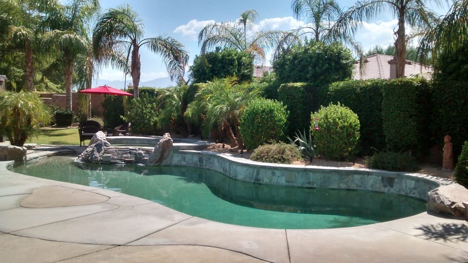 40 Ft. Length Pebble Deck Pool & Spa