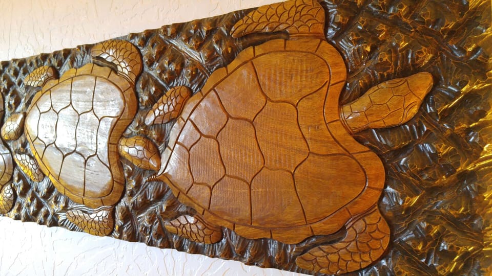 Hand-Carved Honu Turtle Artwork