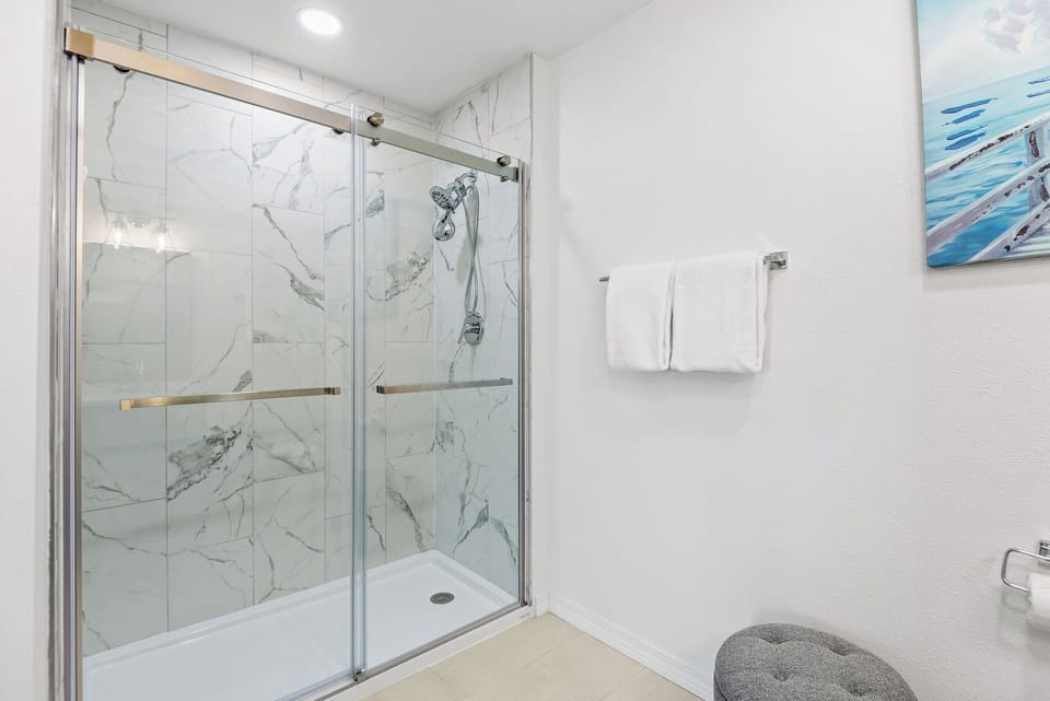 Third floor primary ensuite with walk-in shower