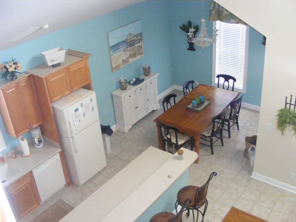 View of Kitchen & Dining Area From Third Floor Overlook
