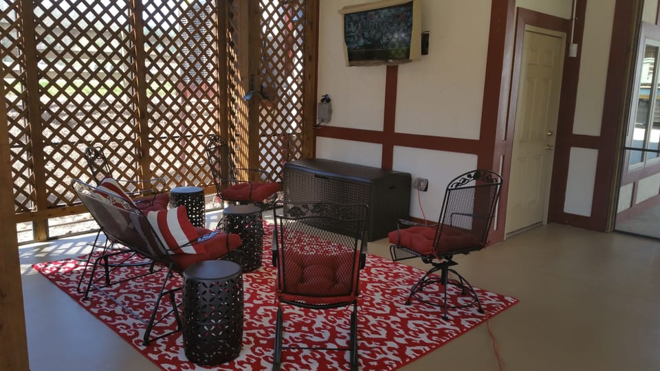 Watch TV or Netflix movies by the river