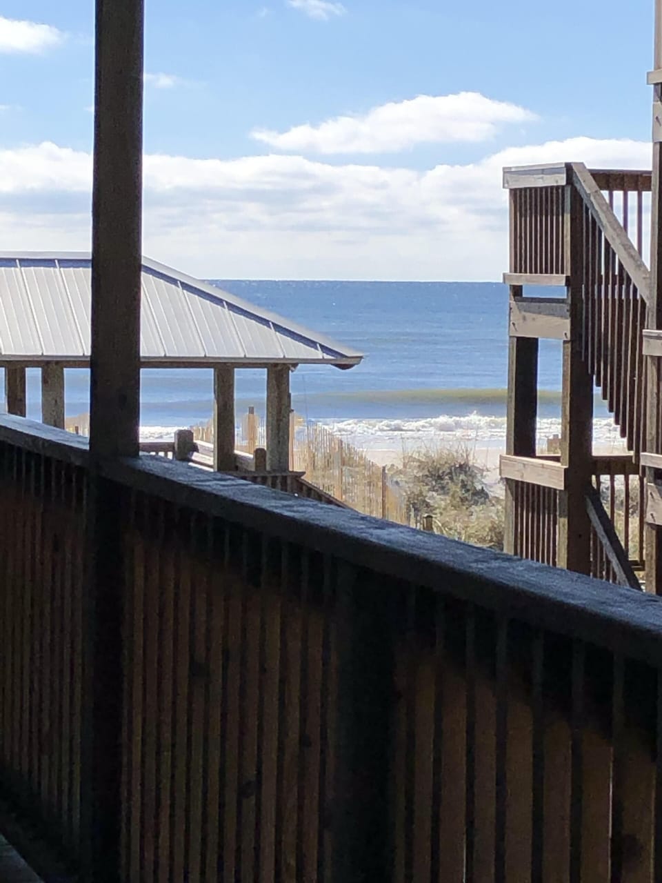 View from front door, very close to the beach