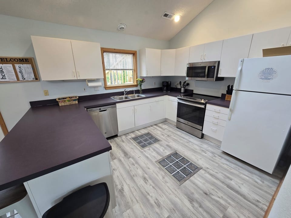 Fully stocked kitchen