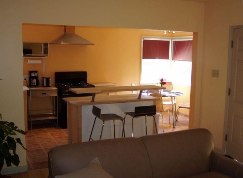 Openess of the kitchen and living room areas