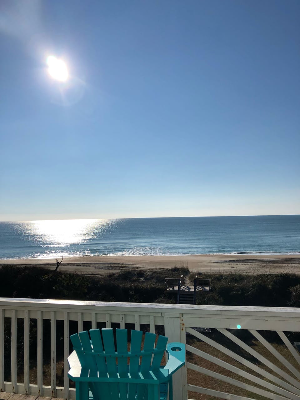 View from top floor deck