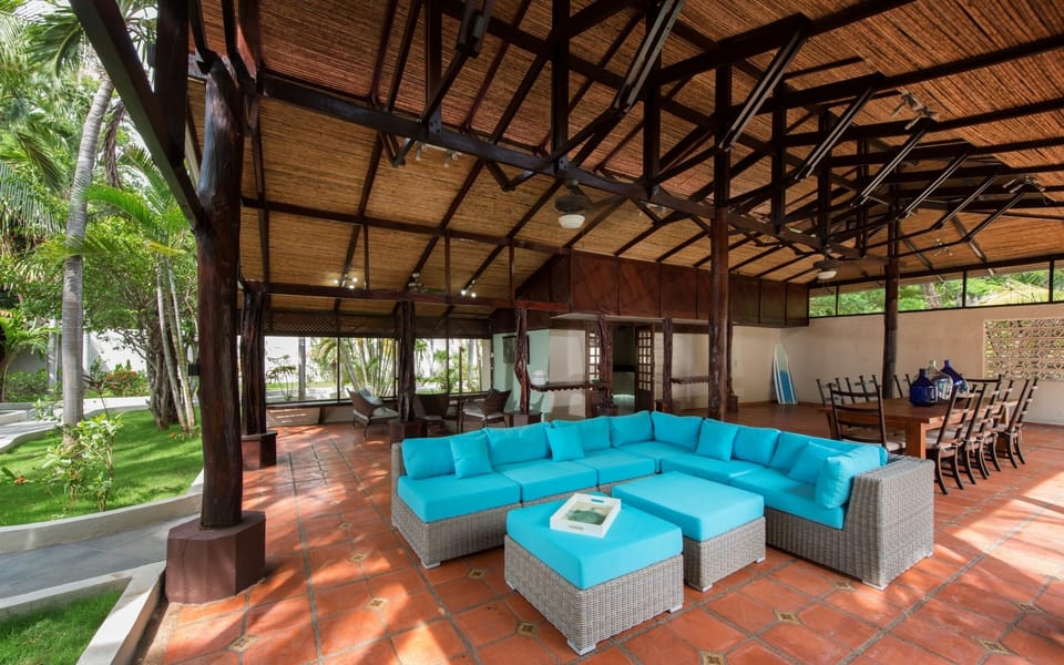 View from Pool into Lounge