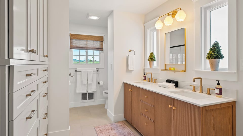 Primary Bath with walk-in shower. 