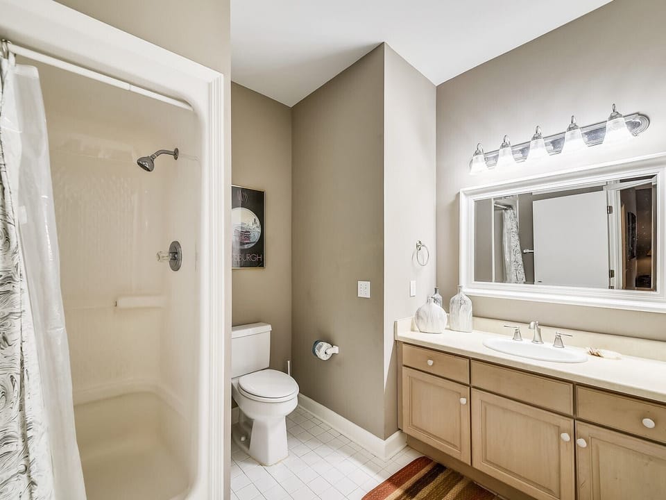 Guest Bathroom with Shower at 8 Cottage Court