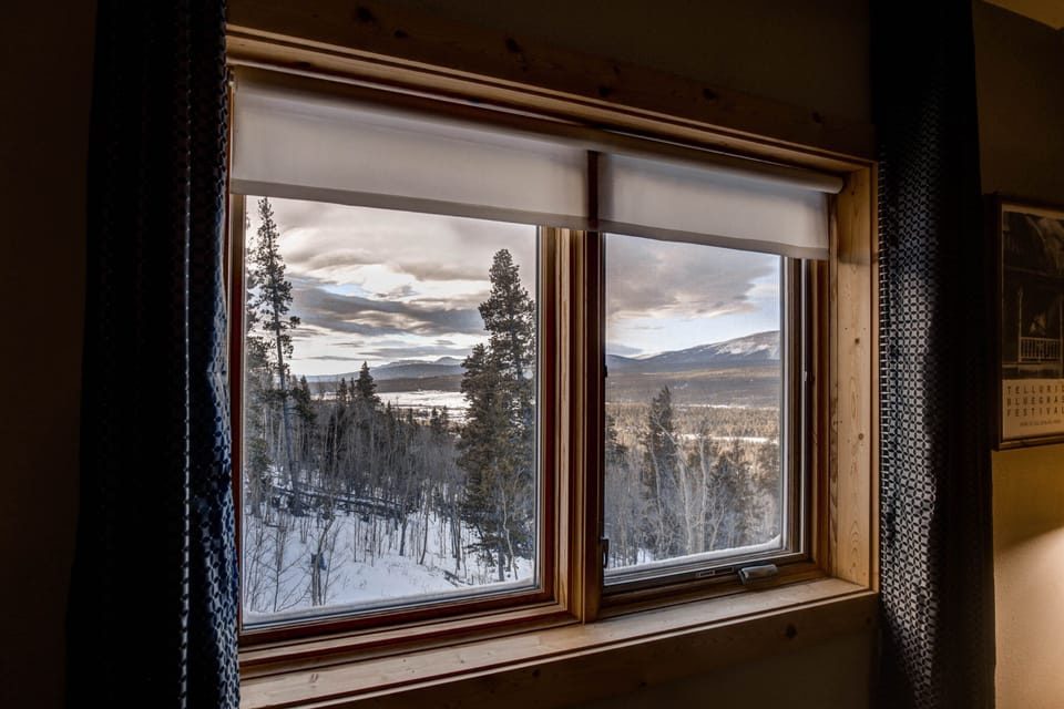 This view is from the king bedroom upstairs. The entire home has breath-taking views like this.