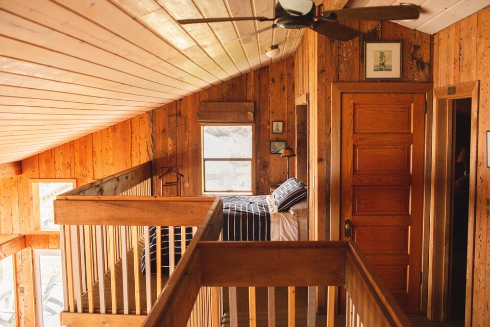 Loft as seen from top of stairs, second floor