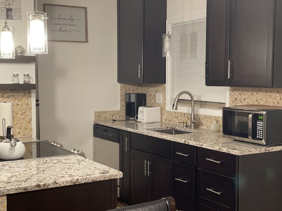Fully stocked kitchen