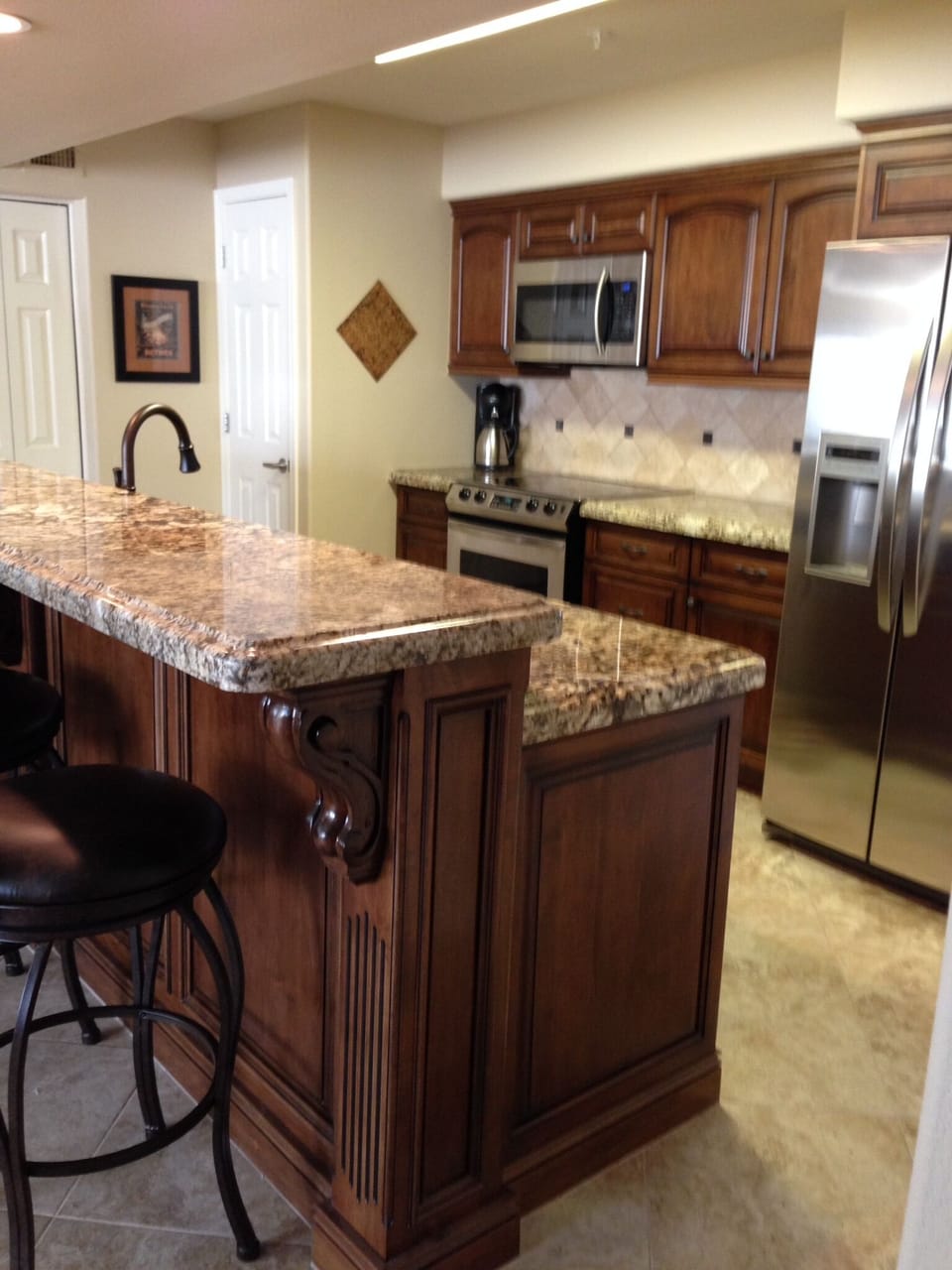 Gorgeous cabinetry throughout.  Granite and marble countertops.
