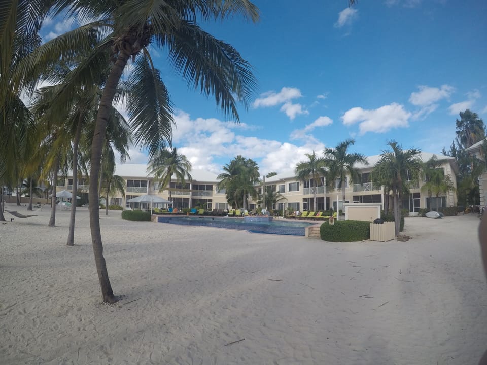 View of infinity pool and Phase II condos at Kaibo