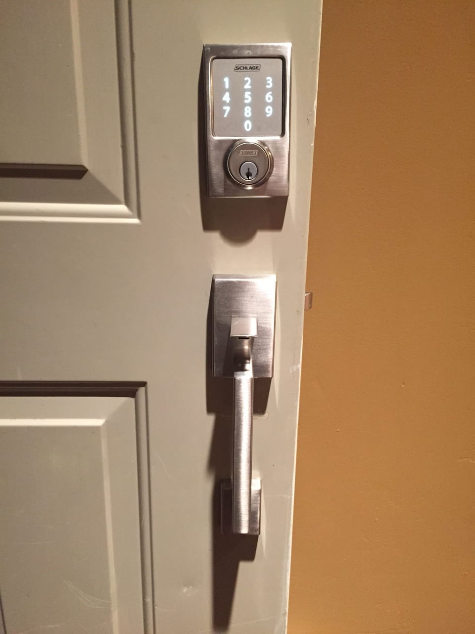 Coded door lock
