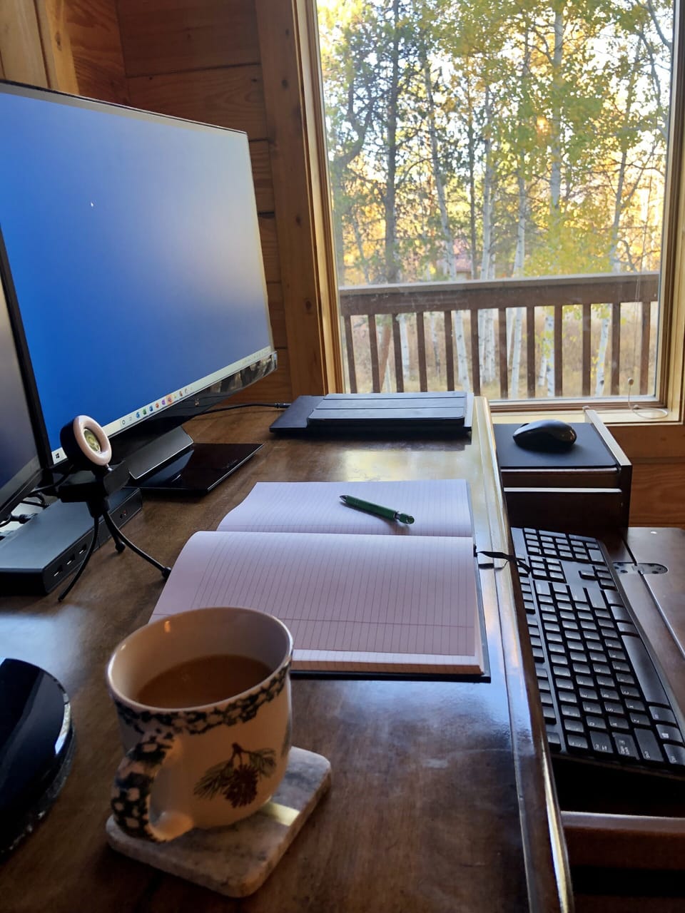 Master suite work station. 