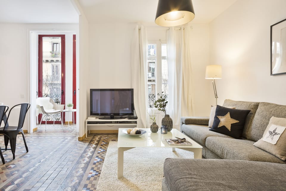Living room with dining area