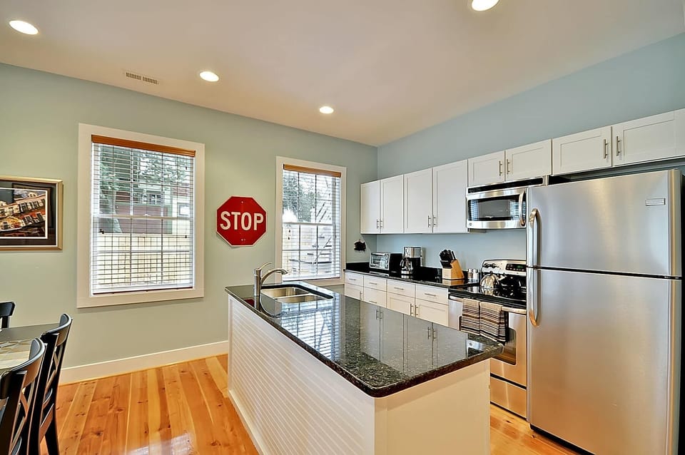 The kitchen has everything you'll need.