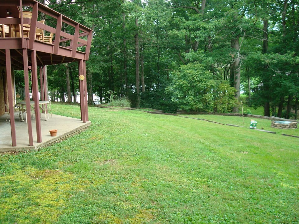 Walk out patio and fire pit