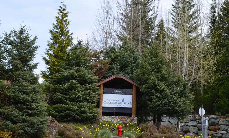 Chateau Whistler Golf Course couple minutes away.