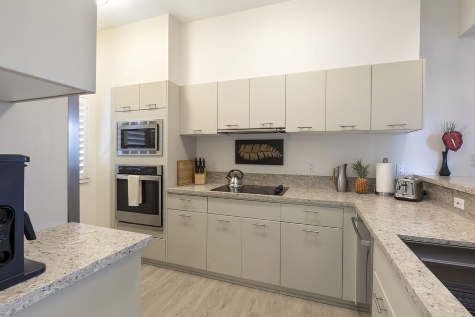 Enjoy a Fully Updated Kitchen Loaded with Brand New Pots, Pans, and Dish~Ware!  