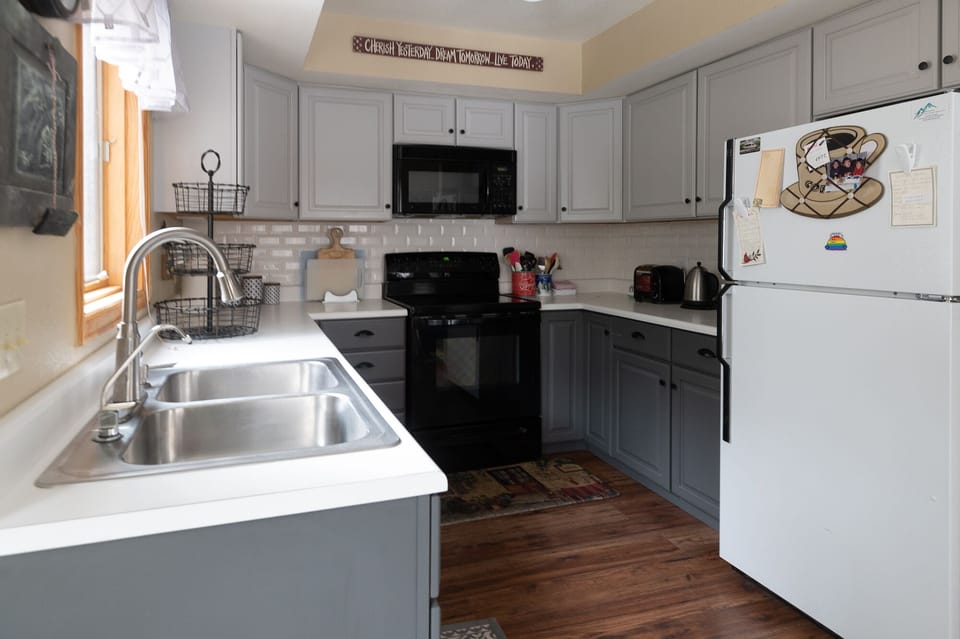 Fully equipped kitchen with everything needed to cook for a family