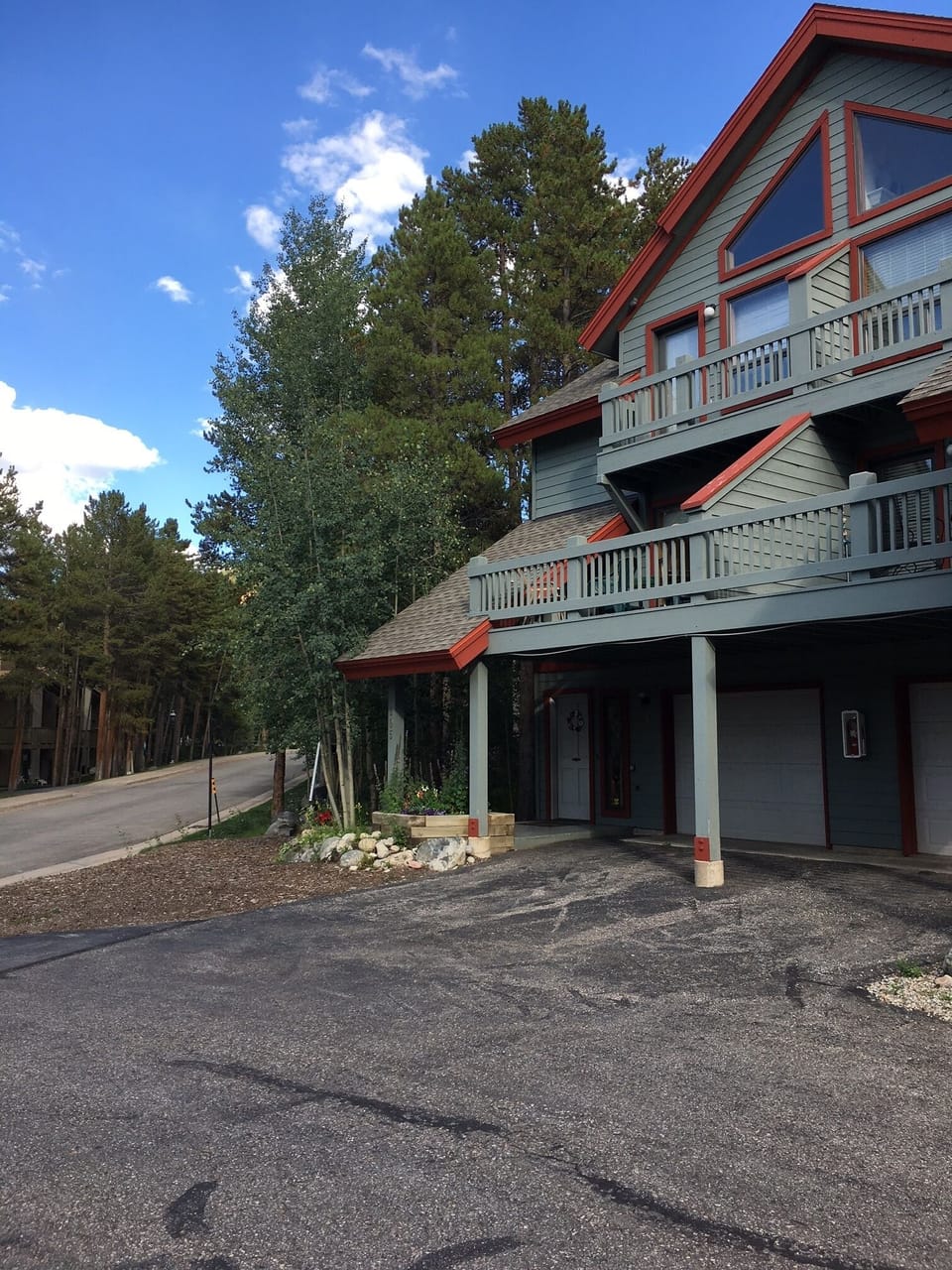 You can park one car in the garage and another by the front door.