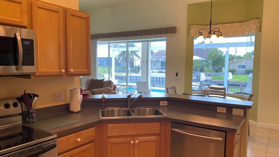 View from the kitchen sink