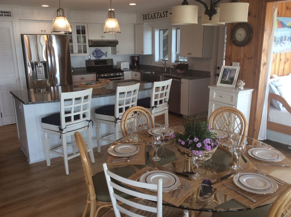 Fully Stocked gourmet kitchen 