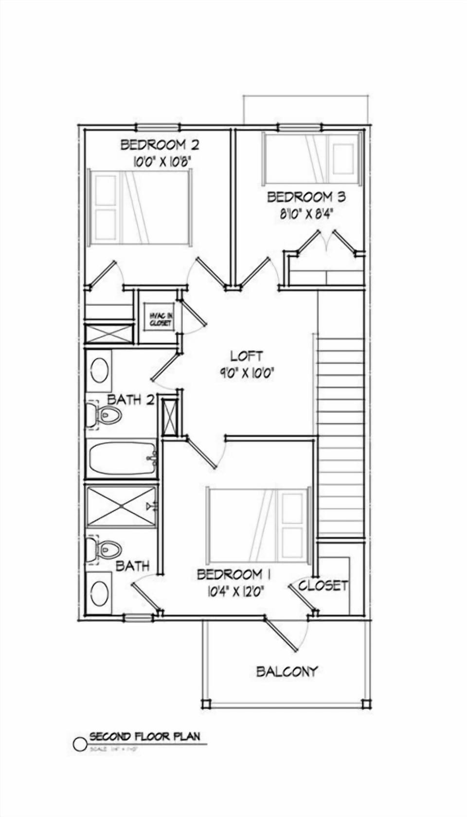Floor plan of 2nd floor